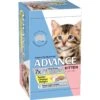 Advance Tender Chicken Delight Kitten Wet Cat Food Trays 85g X 7