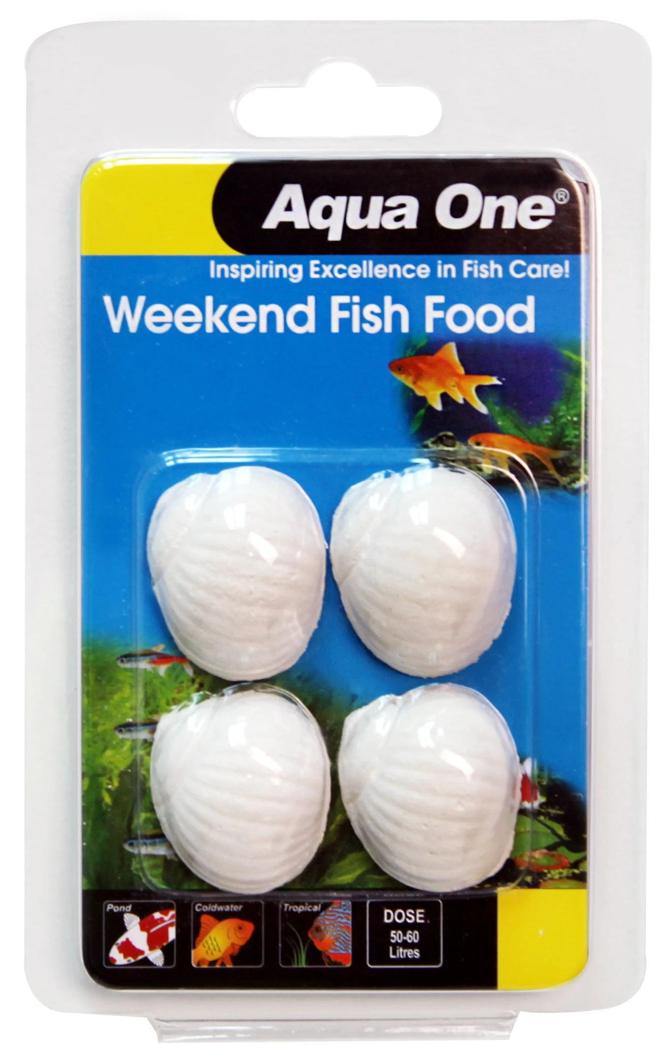 Aqua One Block Weekend Fish Food 20g 3 Aqua One Block Weekend Fish Food 20g