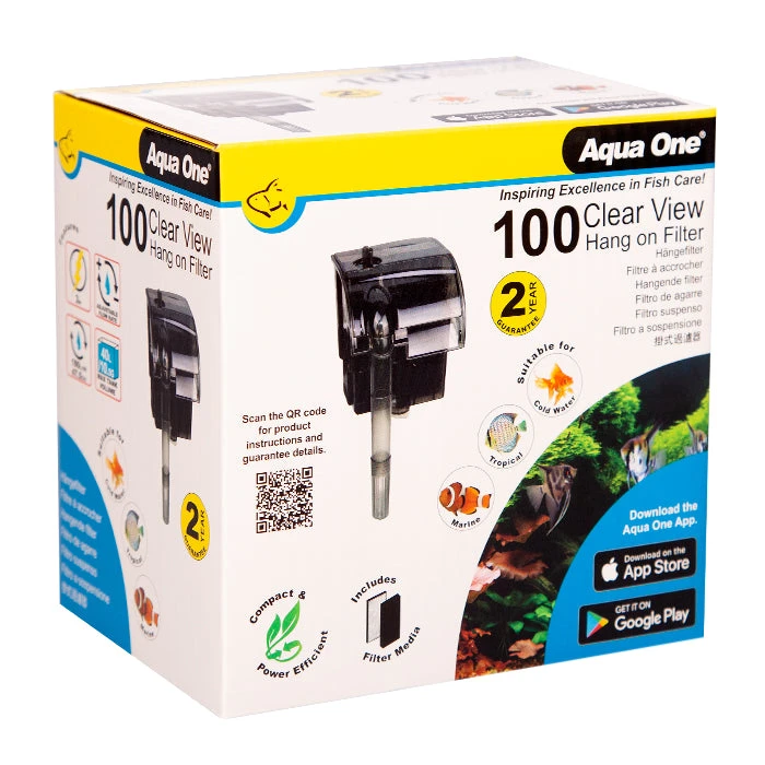 Aqua One ClearView 100 Hang On Filter 3 Aqua One ClearView 100 Hang On Filter