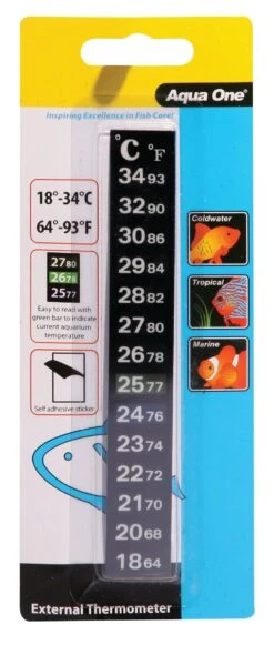Aqua One Stick On Thermometer
