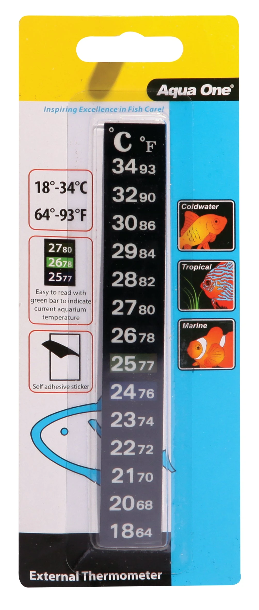 Aqua One Stick On Thermometer 3 Aqua One Stick On Thermometer