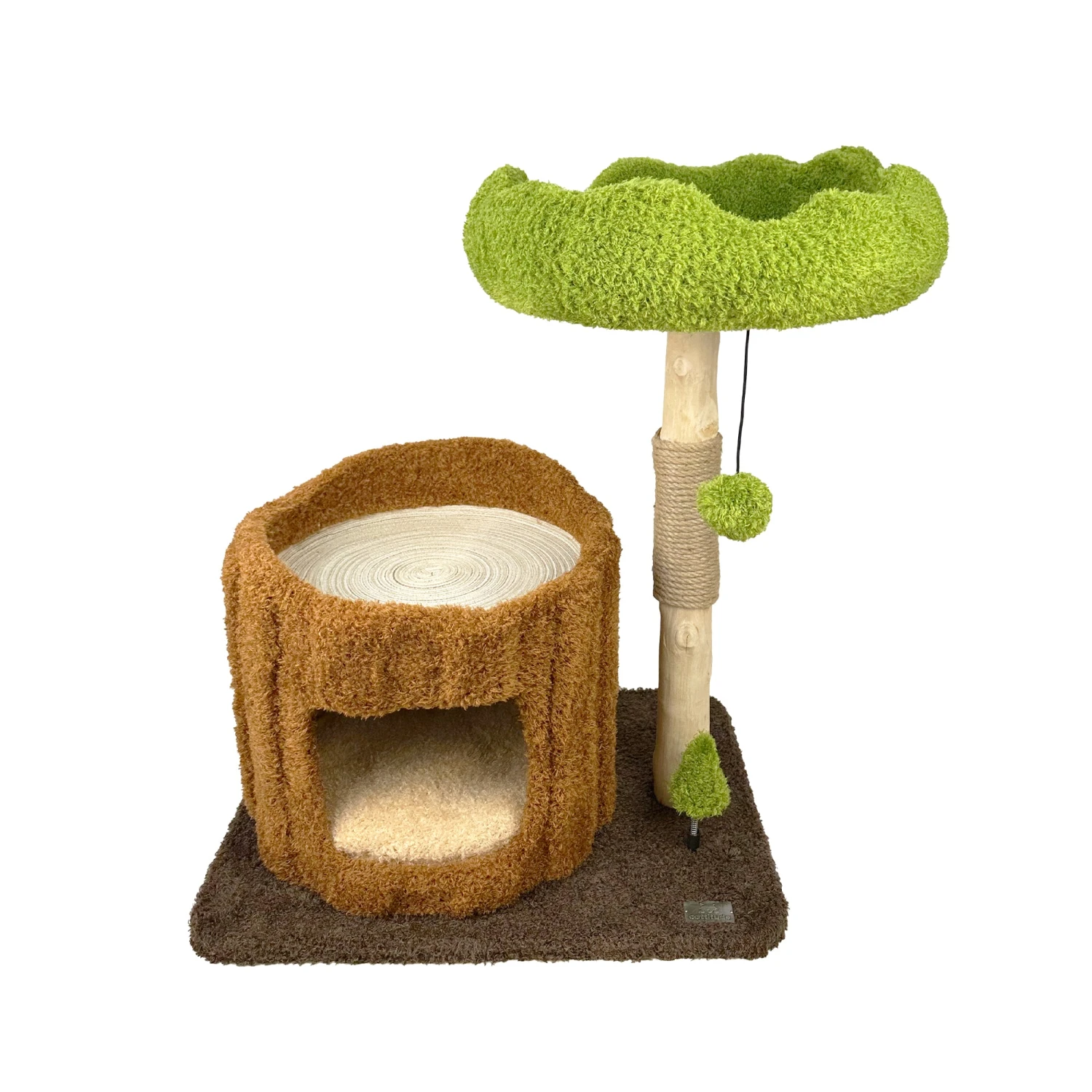 Cattitude Cat Scratcher Hideaway Tree Change 3 Cattitude Cat Scratcher Hideaway Tree Change