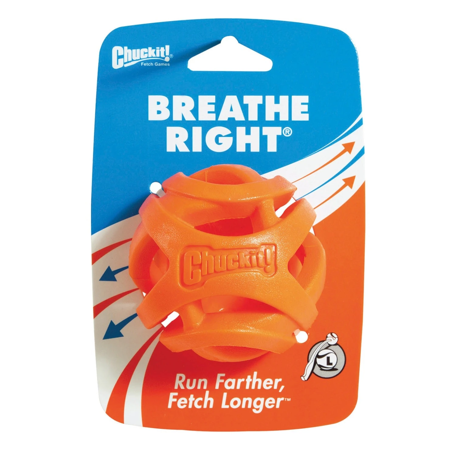 Chuckit! Breathe Right Fetch Ball Dog Toy Large 1 Pack 3 Chuckit! Breathe Right Fetch Ball Dog Toy Large 1 Pack