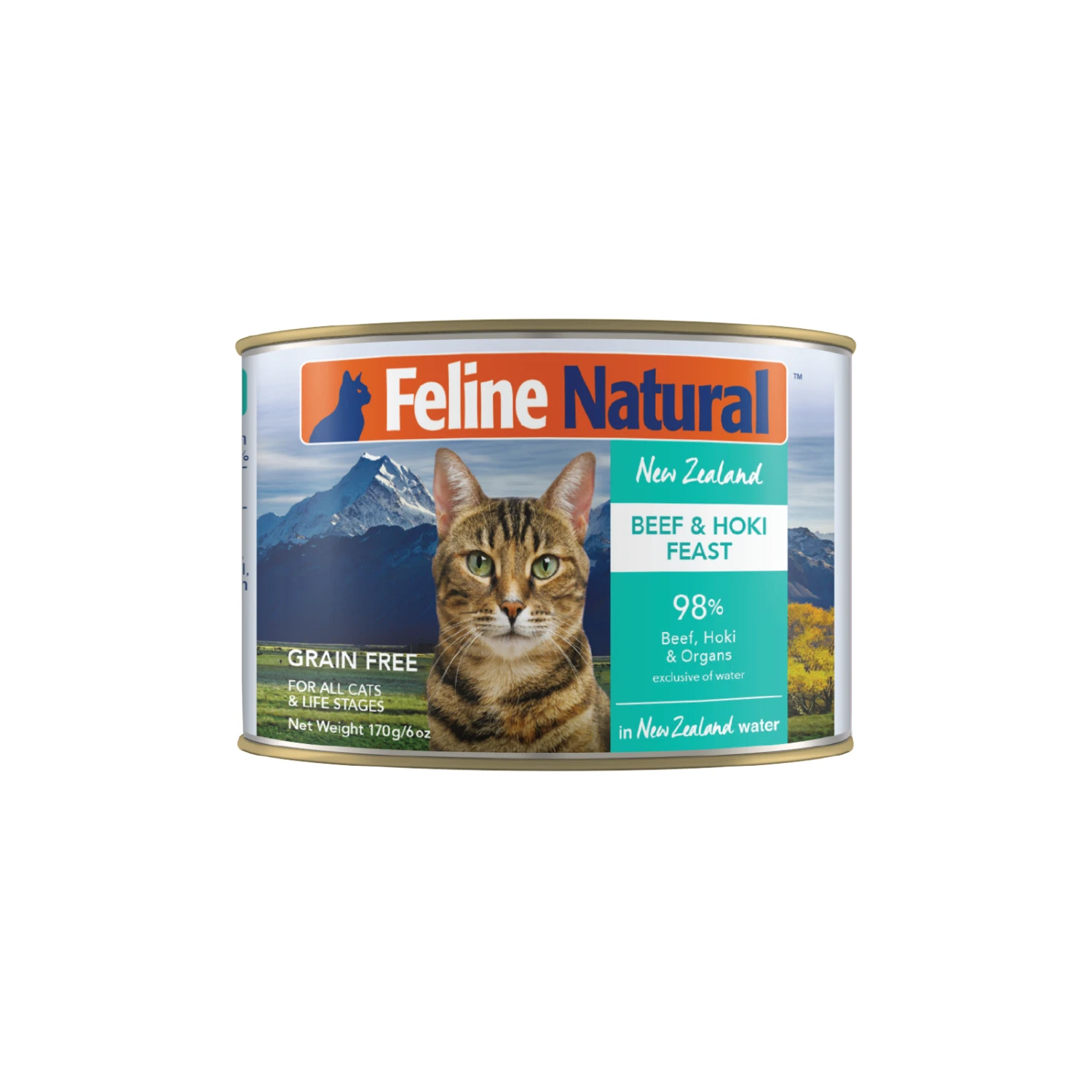 Feline Natural BPA Free & Gelatin Free Canned Cat Food Beef & Hoki 170g X 12 3 Feline Natural BPA Free & Gelatin Free Canned Cat Food Beef & Hoki 170g X 12