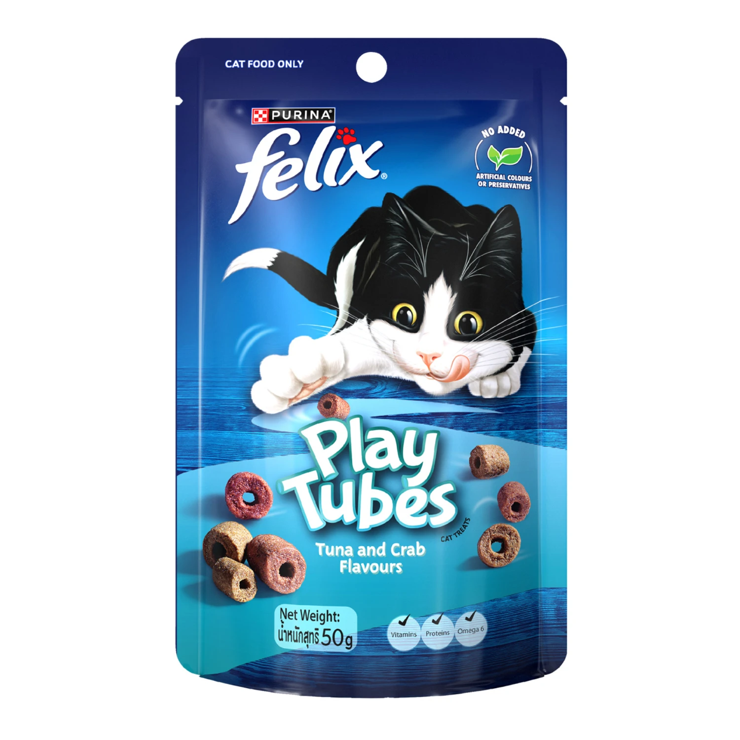 Felix Play Tubes Tuna & Crab Cat Treats 50g X 8 3 Felix Play Tubes Tuna & Crab Cat Treats 50g X 8