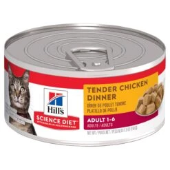 Hill's Science Diet Adult Tender Chicken Dinner Canned Cat Food 156g X 24