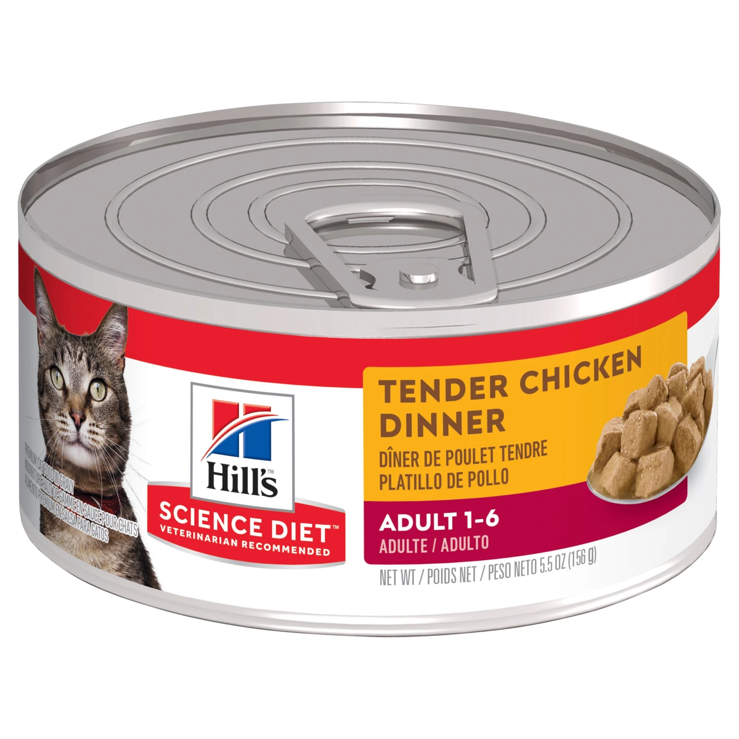 Hill's Science Diet Adult Tender Chicken Dinner Canned Cat Food 156g X 24 3 Hill's Science Diet Adult Tender Chicken Dinner Canned Cat Food 156g X 24