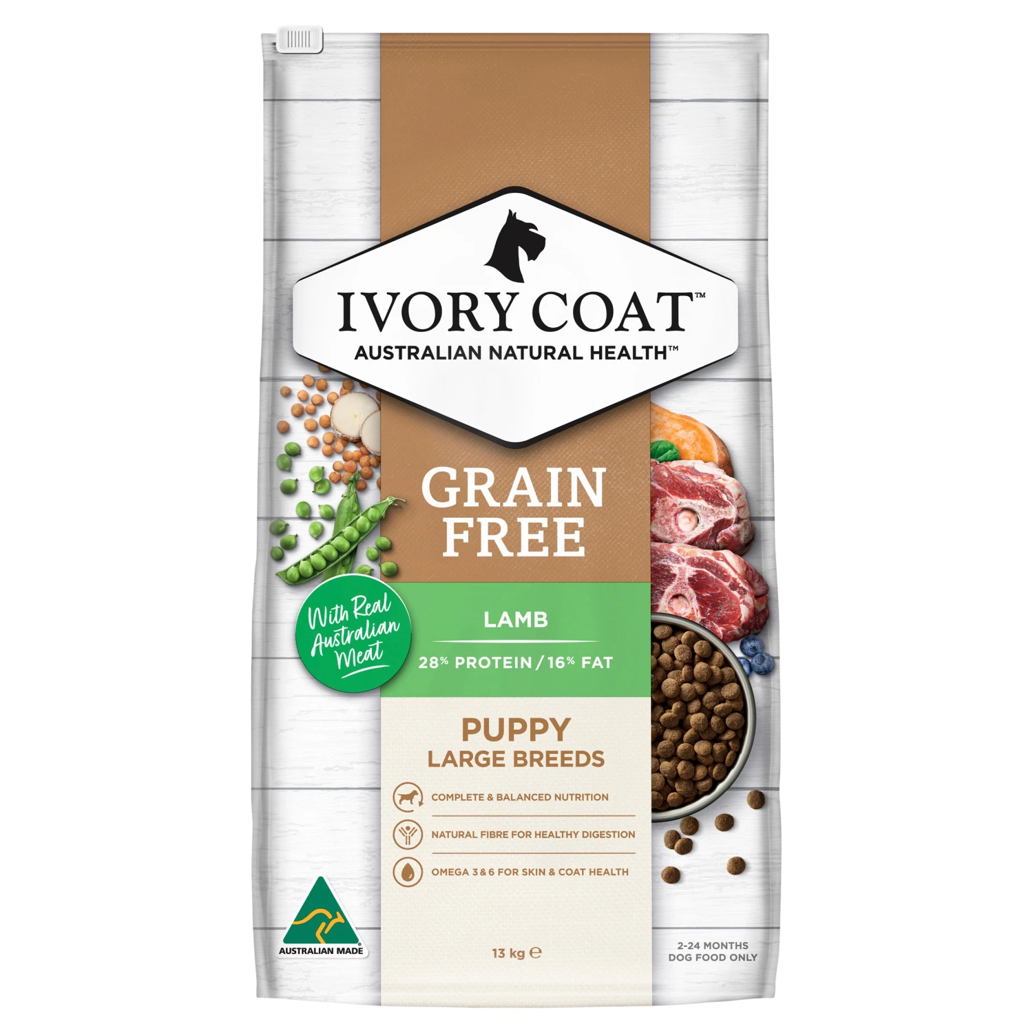 Ivory Coat Puppy Grain Free Large Breed Lamb Dry Dog Food 18 Ivory Coat Puppy Grain Free Large Breed Lamb Dry Dog Food - Image 16