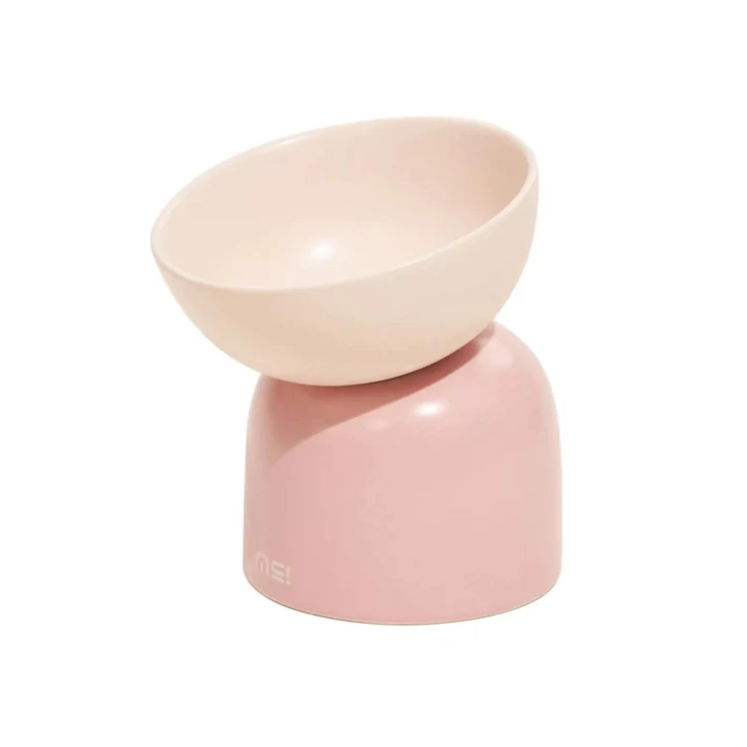 Makesure Sugar Bean Ceramic Double Pet Bowl Pink 3 Makesure Sugar Bean Ceramic Double Pet Bowl Pink