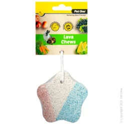 Pet One Small Animal Lava Star Hanging Chew