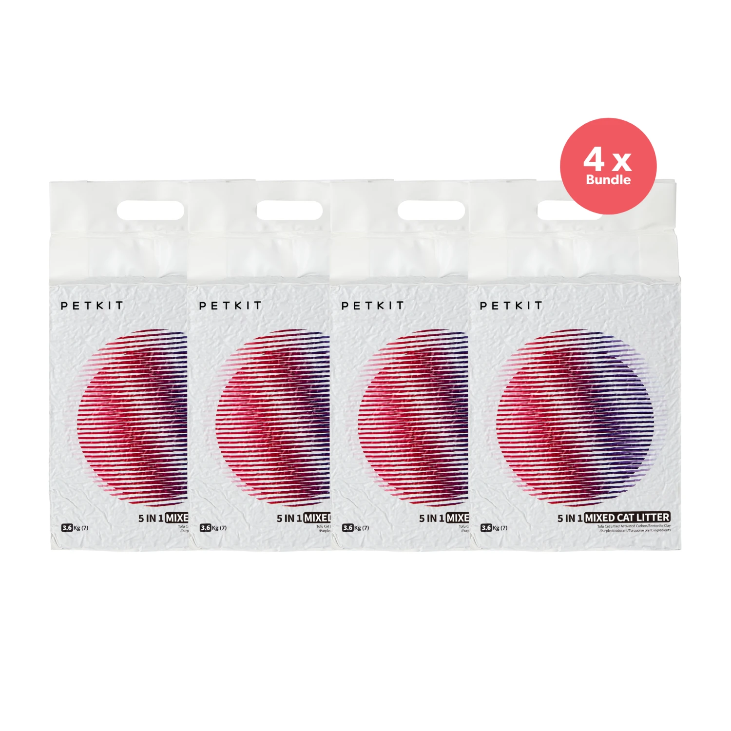 PETKIT 5 In 1 Mixed Tofu Cat Litter 3.6kg X 4 3 PETKIT 5 In 1 Mixed Tofu Cat Litter 3.6kg X 4