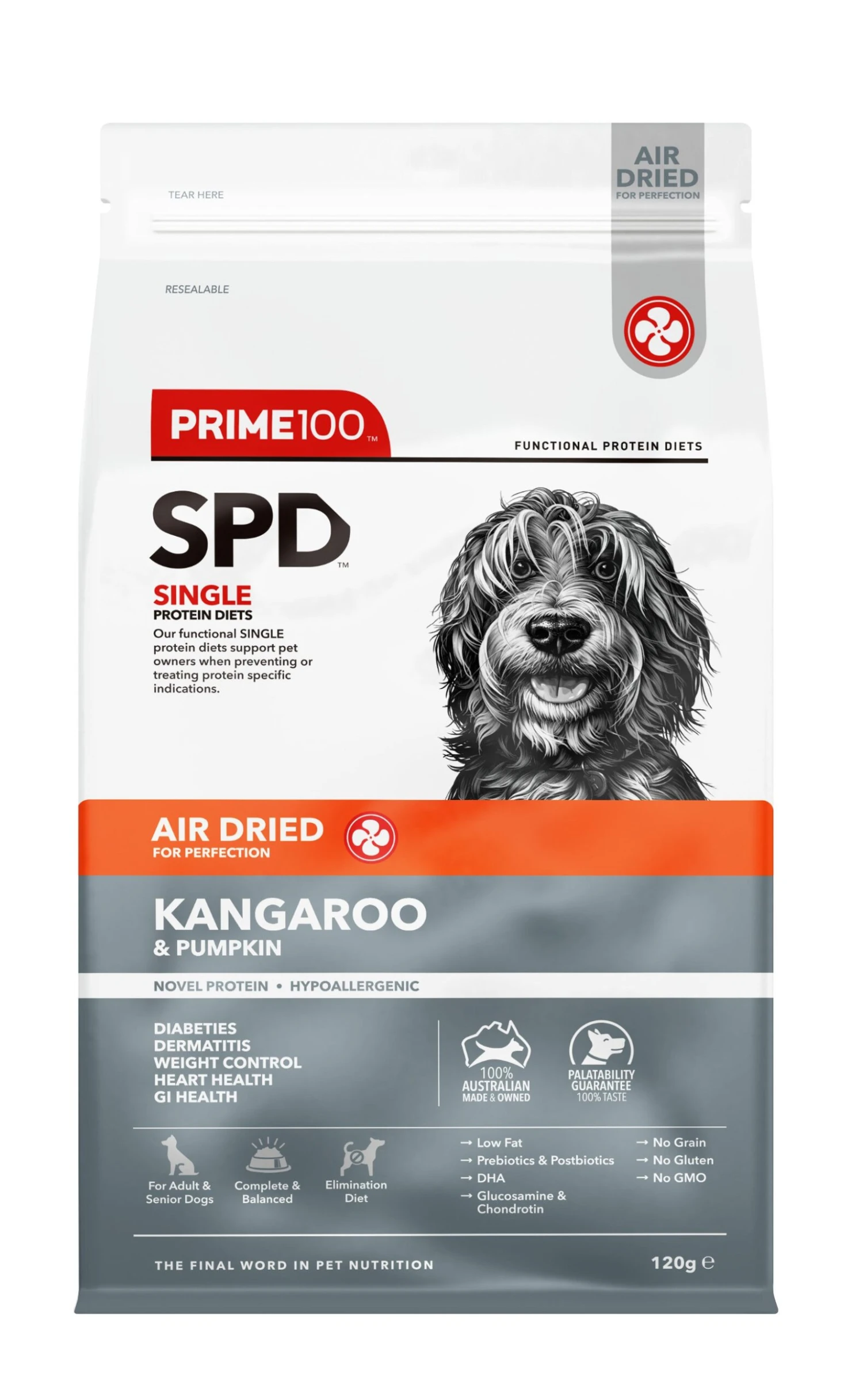 Prime100 Air Dried Dog Food Kangaroo & Pumpkin 7 Prime100 Air Dried Dog Food Kangaroo & Pumpkin - Image 5