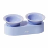 Makesure Jingle 2 In 1 Ceramic Pet Bowl Blue