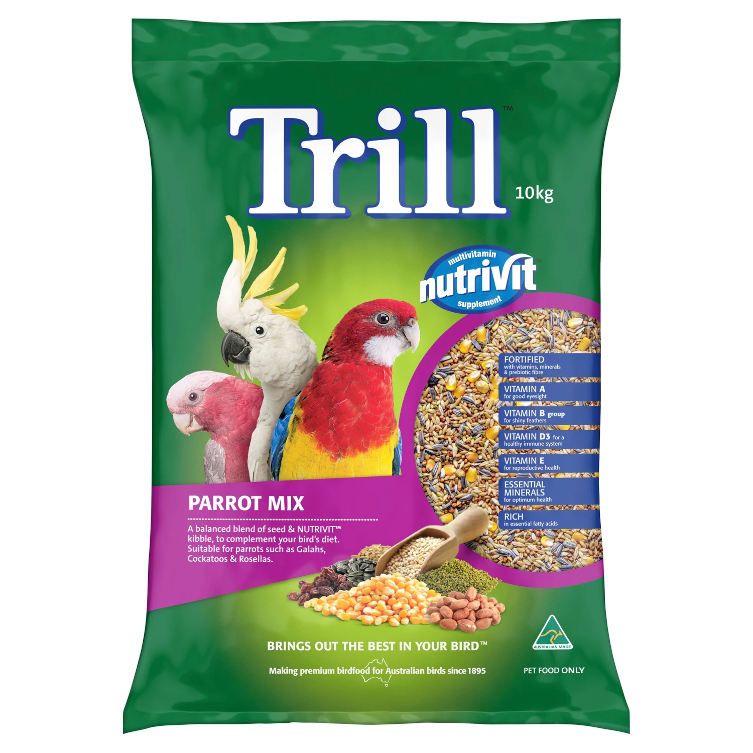 Trill Parrot Mix 10kg 3 Trill Parrot Mix 10kg