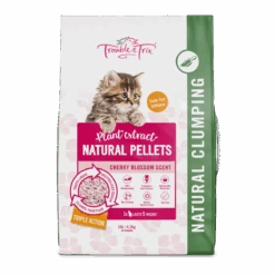 Trouble And Trix Plant Cherry Blossom Extract Natural Cat Litter 10L