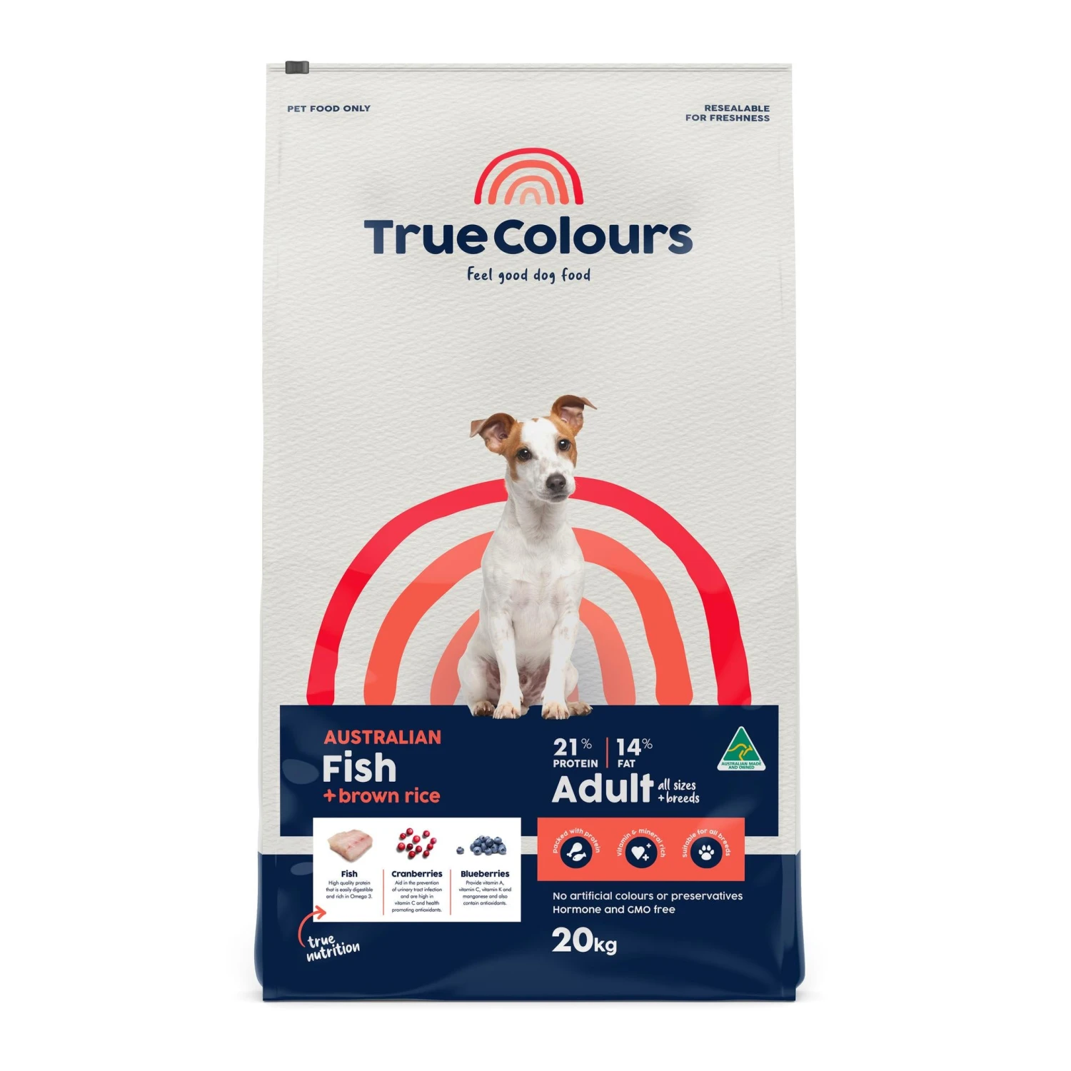 True Colours Adult Fish & Brown Rice Dry Dog Food 3 True Colours Adult Fish & Brown Rice Dry Dog Food