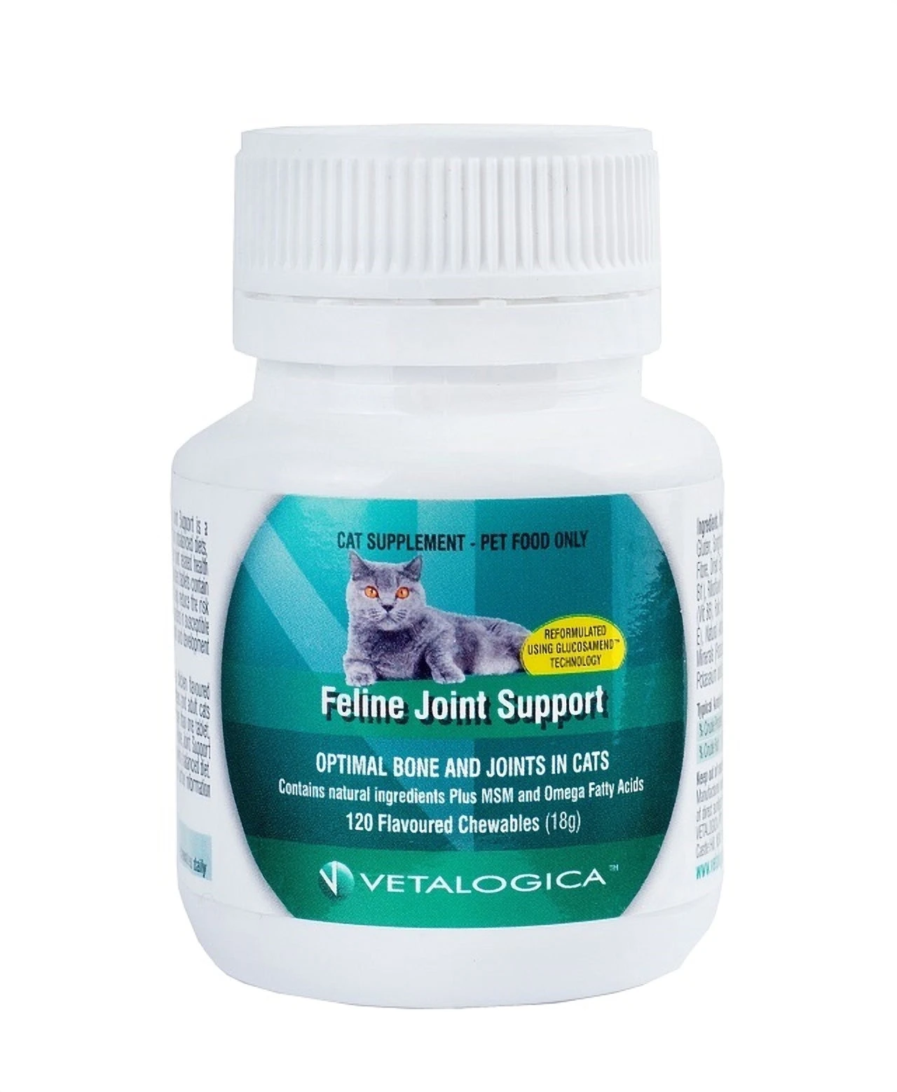 Vetalogica Feline Joint Support Supplement 120 Pack 3 Vetalogica Feline Joint Support Supplement 120 Pack