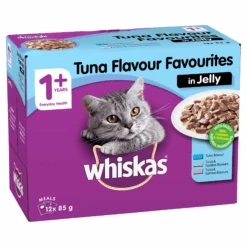 Whiskas Favourites Cat Adult 1+yrs Tuna Chunks In Jelly 85g X 12