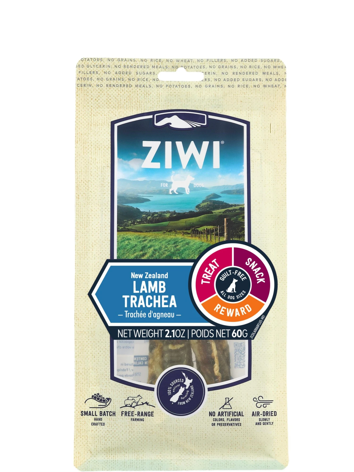 Ziwi Peak Lamb Trachea Oral Health Chews 3 Ziwi Peak Lamb Trachea Oral Health Chews
