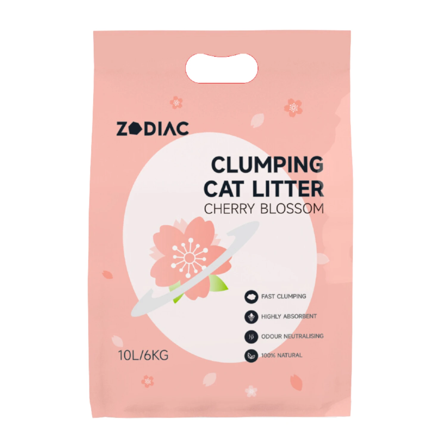 ZODIAC Clumping Cat Litter Cherry Blossom 6kg 3 ZODIAC Clumping Cat Litter Cherry Blossom 6kg