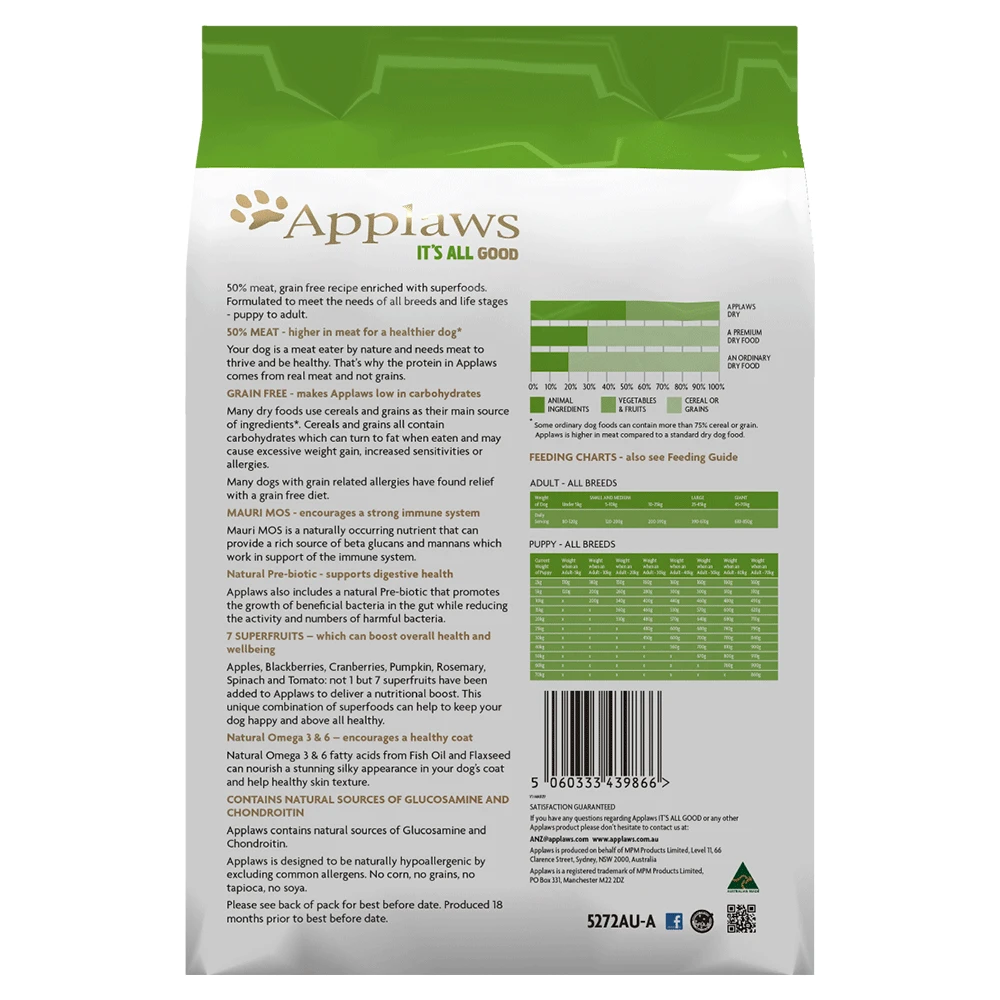 Applaws Natural Dry Dog Food Duck 2.7kg 4 Applaws Natural Dry Dog Food Duck 2.7kg - Image 2