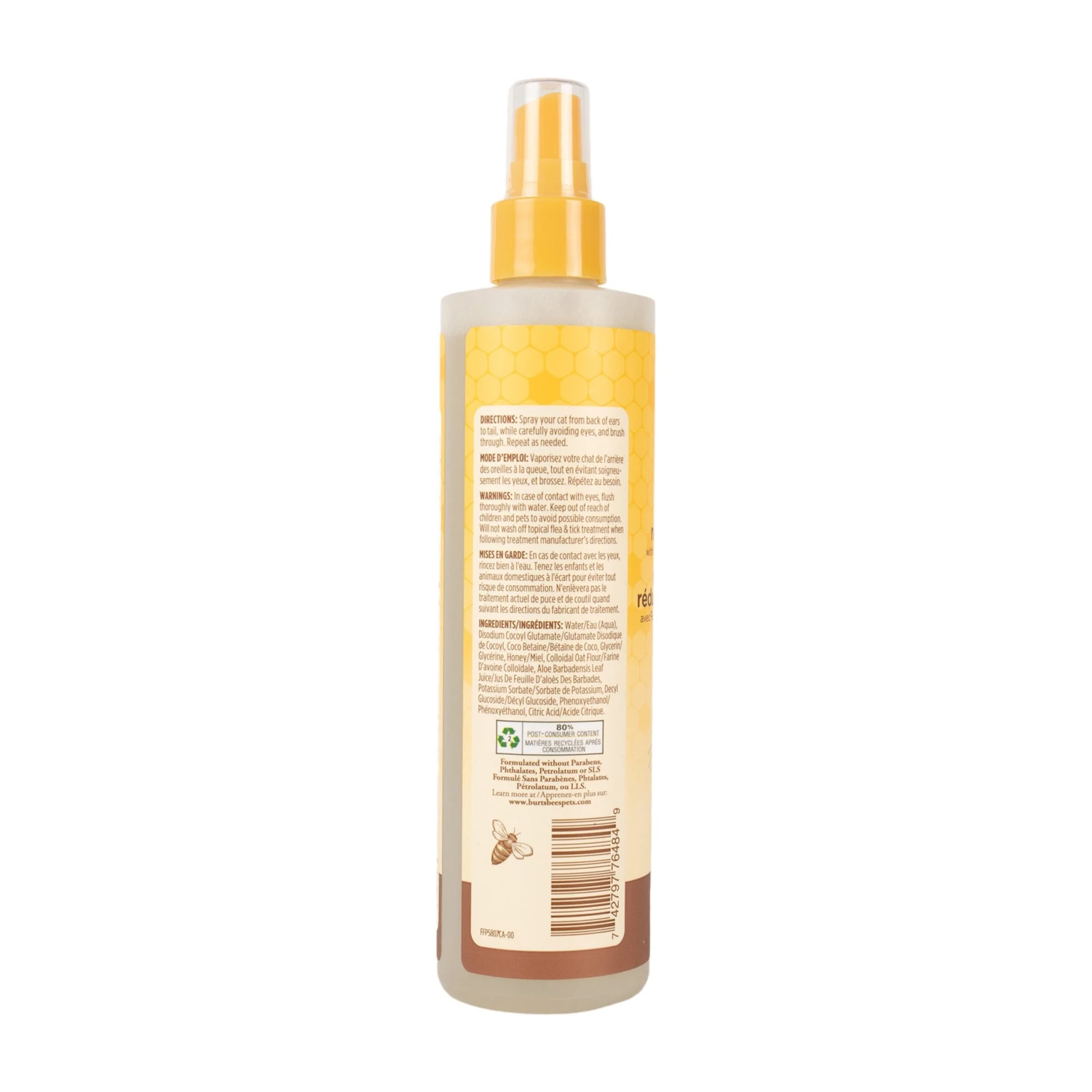 Burt's Bees Dander Reducing Cat Spray 295ml 4 Burt's Bees Dander Reducing Cat Spray 295ml - Image 2
