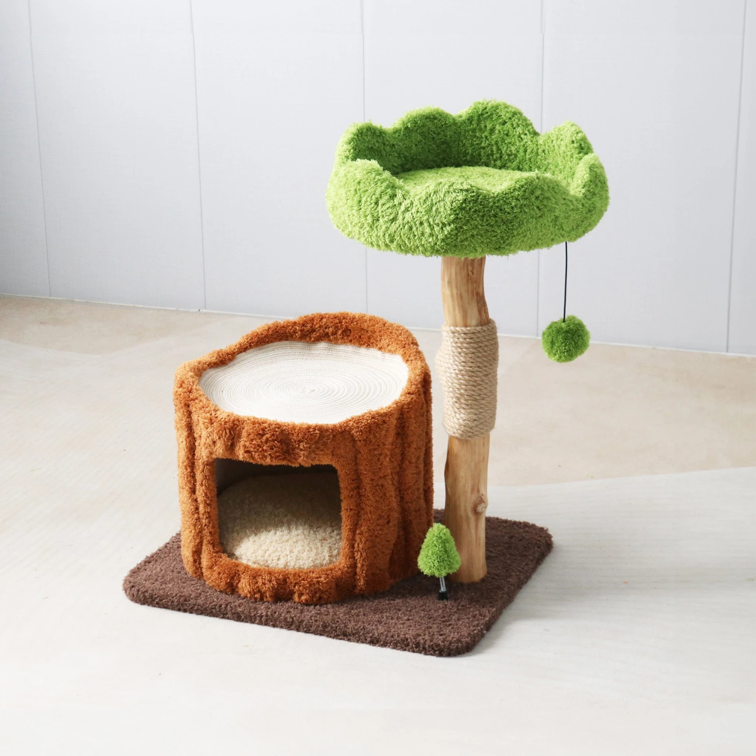 Cattitude Cat Scratcher Hideaway Tree Change 4 Cattitude Cat Scratcher Hideaway Tree Change - Image 2