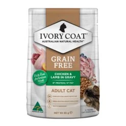 Ivory Coat Grain Free Adult Chicken & Lamb In Gravy Cat Wet Food 85g X 12 -Pet Supplies Shop 1 ivory coat adult chicken lamb in gravy cat wet food 85g x 12