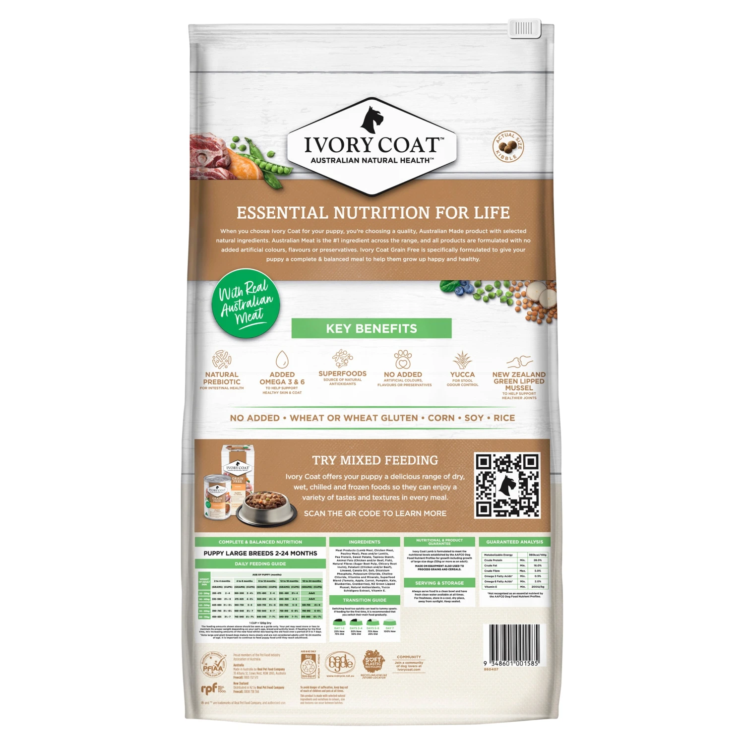 Ivory Coat Puppy Grain Free Large Breed Lamb Dry Dog Food 19 Ivory Coat Puppy Grain Free Large Breed Lamb Dry Dog Food - Image 17