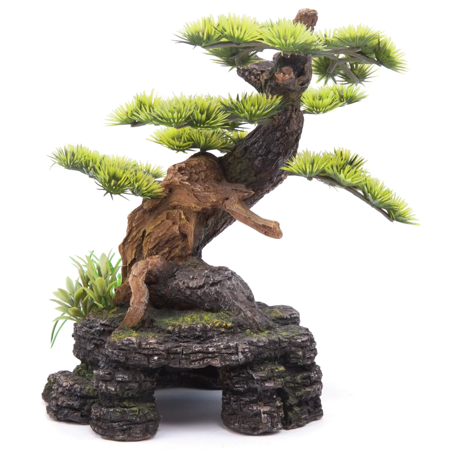 Kazoo Bonsai With Cave & Plants Aquarium Ornament Medium 4 Kazoo Bonsai With Cave & Plants Aquarium Ornament Medium - Image 2