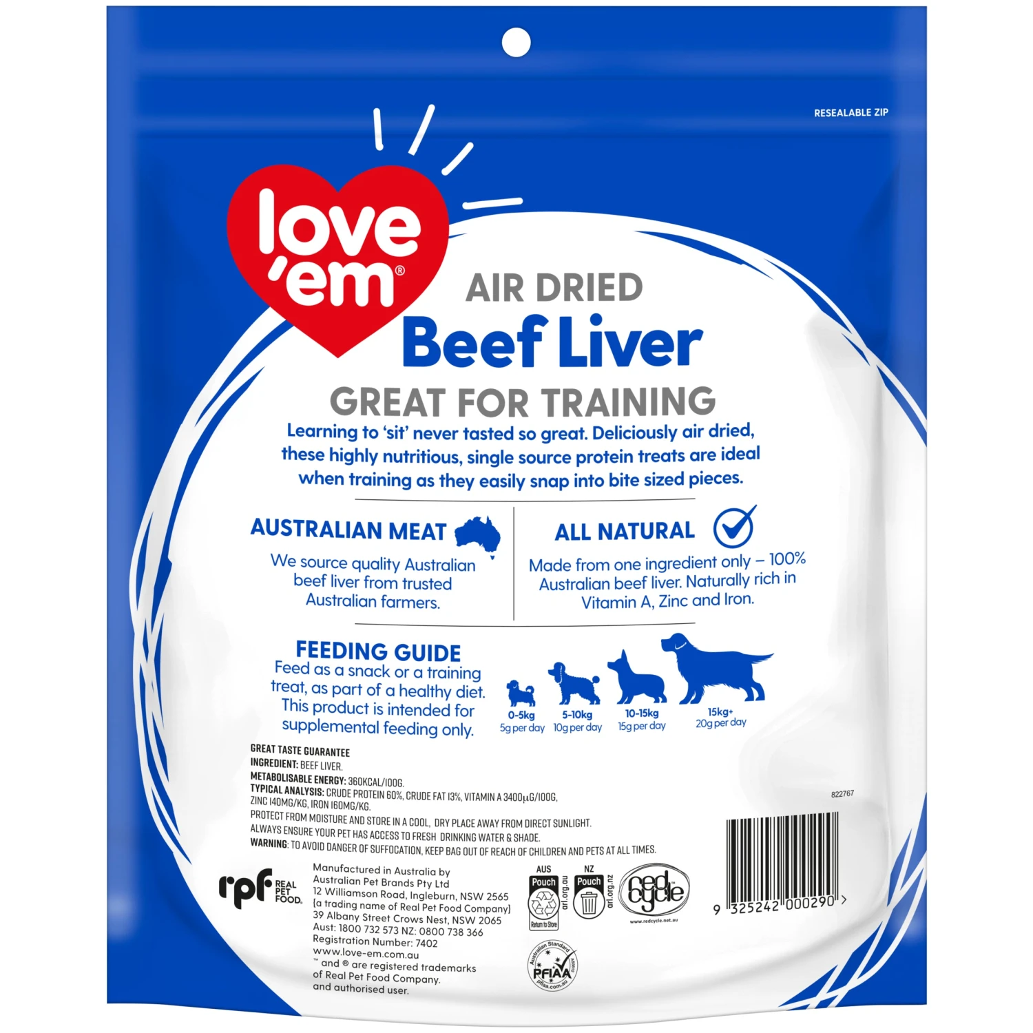 Love Em Beef Liver Dog Treats 4 Love Em Beef Liver Dog Treats - Image 2