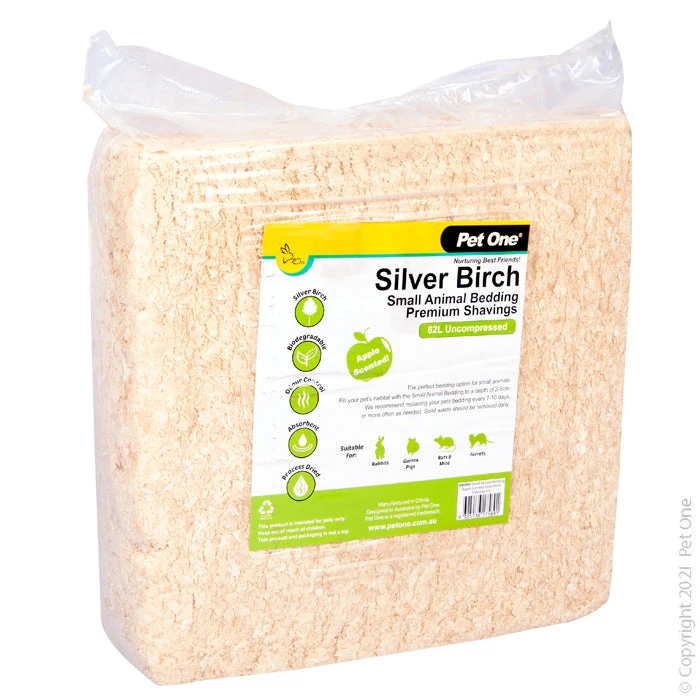 Pet One Small Animal Bedding Apple Scented Silver Birch Shavings 4 Pet One Small Animal Bedding Apple Scented Silver Birch Shavings - Image 2