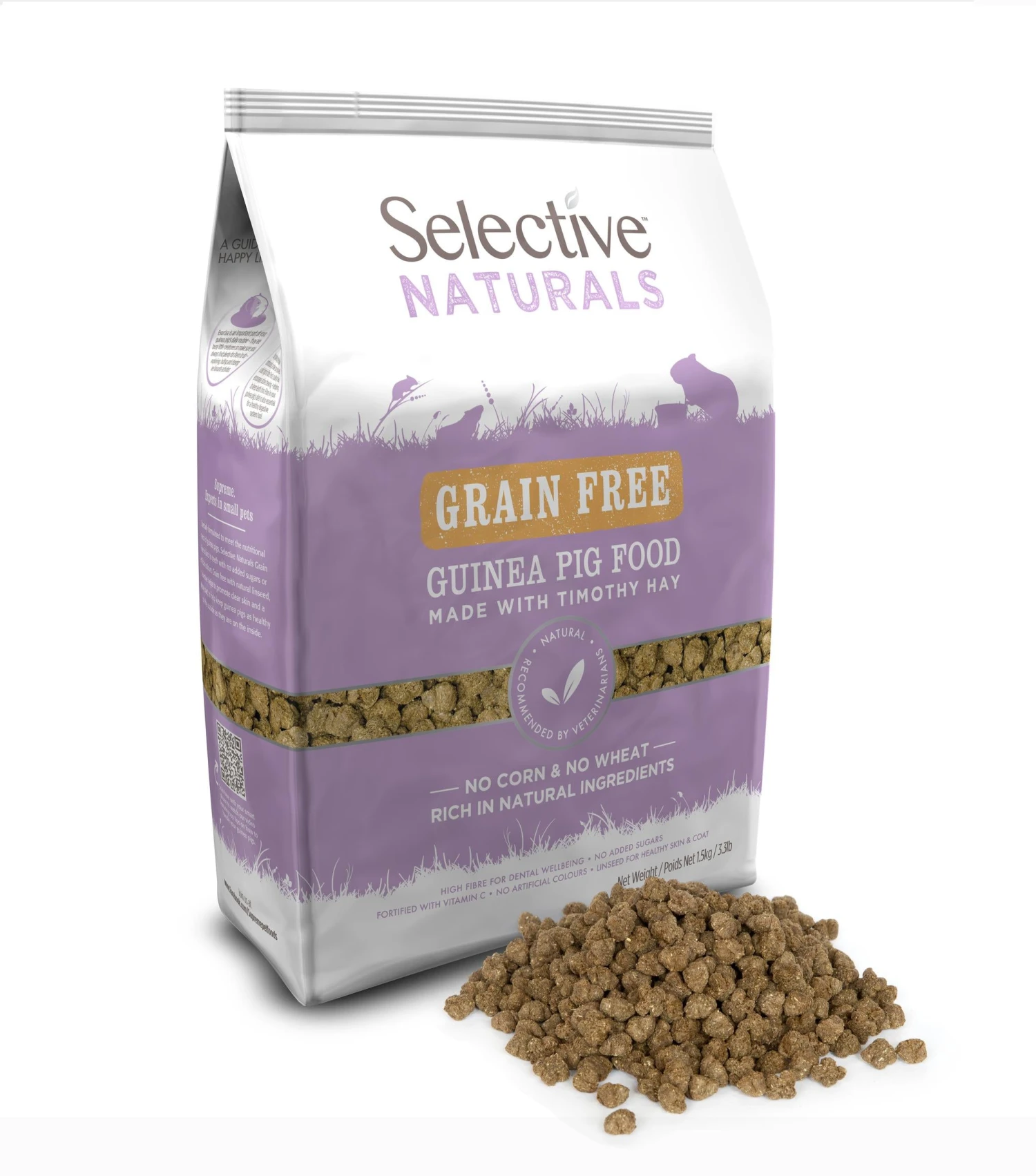Science Selective Naturals Grain Free Guinea Pig Food 1.5kg 4 Science Selective Naturals Grain Free Guinea Pig Food 1.5kg - Image 2