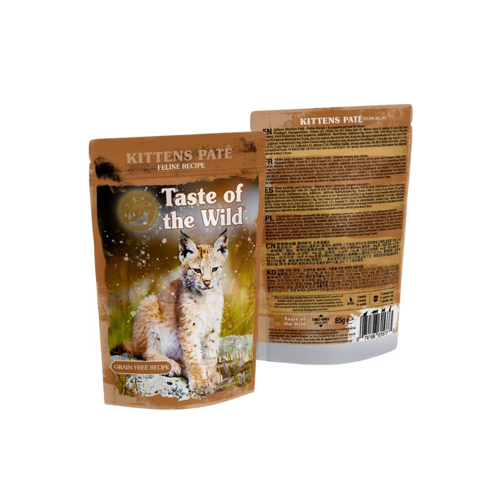Taste Of The Wild Chicken Pate Wet Kitten Food Pouch 85g X 12 4 Taste Of The Wild Chicken Pate Wet Kitten Food Pouch 85g X 12 - Image 2