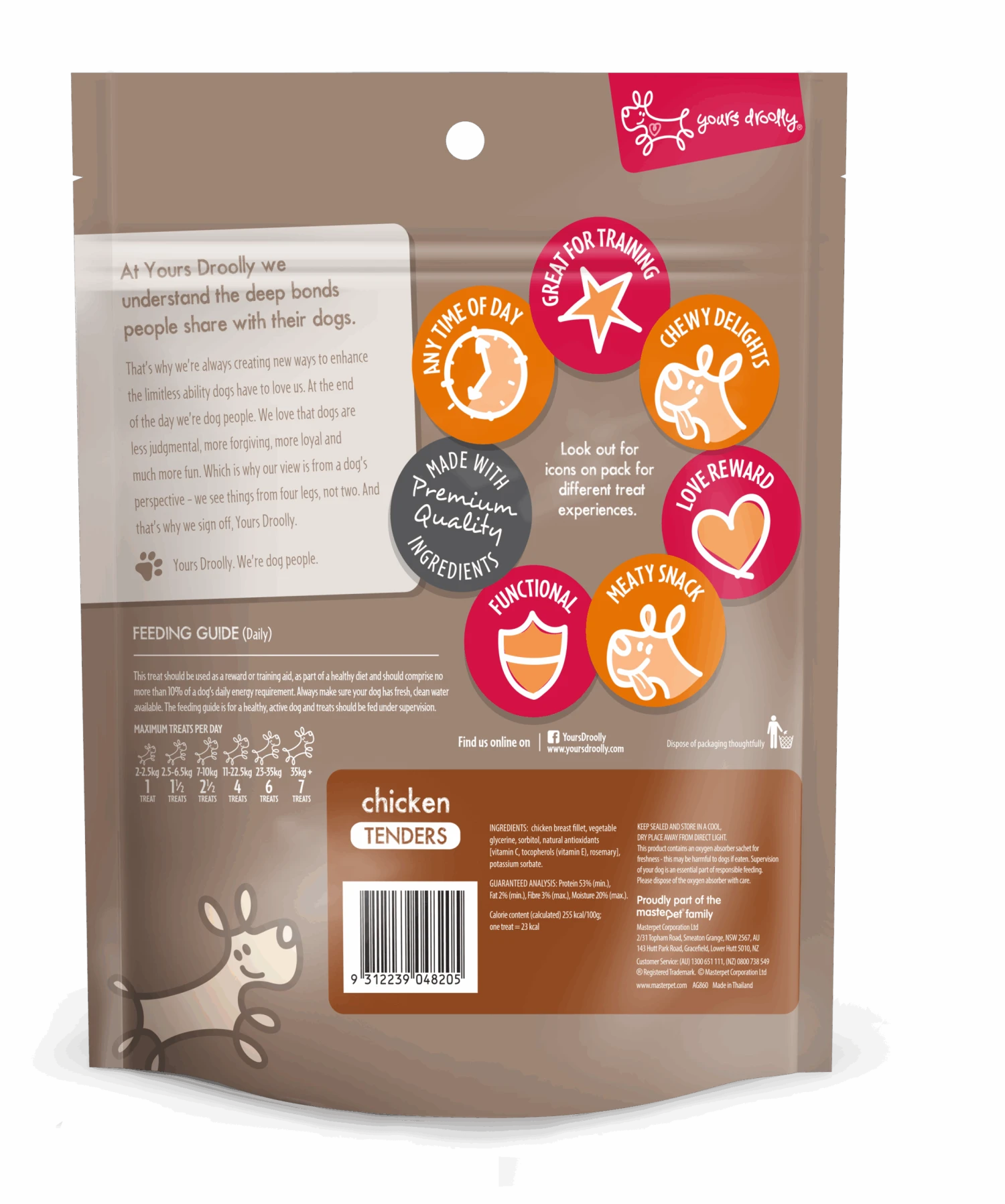 Yours Droolly Chicken Tenders Dog Treats 500g 4 Yours Droolly Chicken Tenders Dog Treats 500g - Image 2