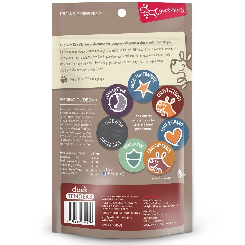 Yours Droolly Duck Tenders Dog Treats 450g 4 Yours Droolly Duck Tenders Dog Treats 450g - Image 2