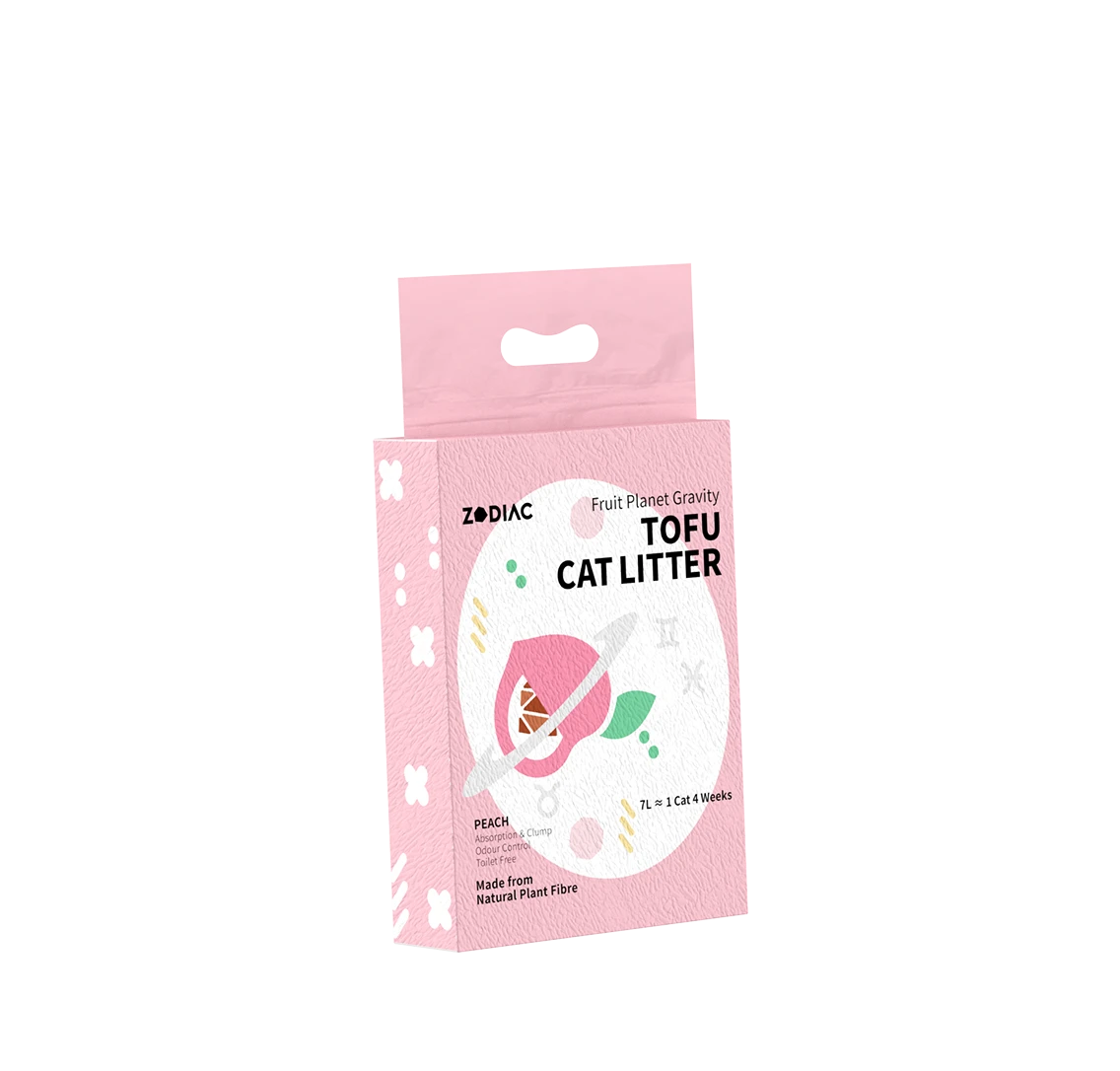 ZODIAC Fruity Tofu Peach Cat Litter 2.5kg X 4 4 ZODIAC Fruity Tofu Peach Cat Litter 2.5kg X 4 - Image 2