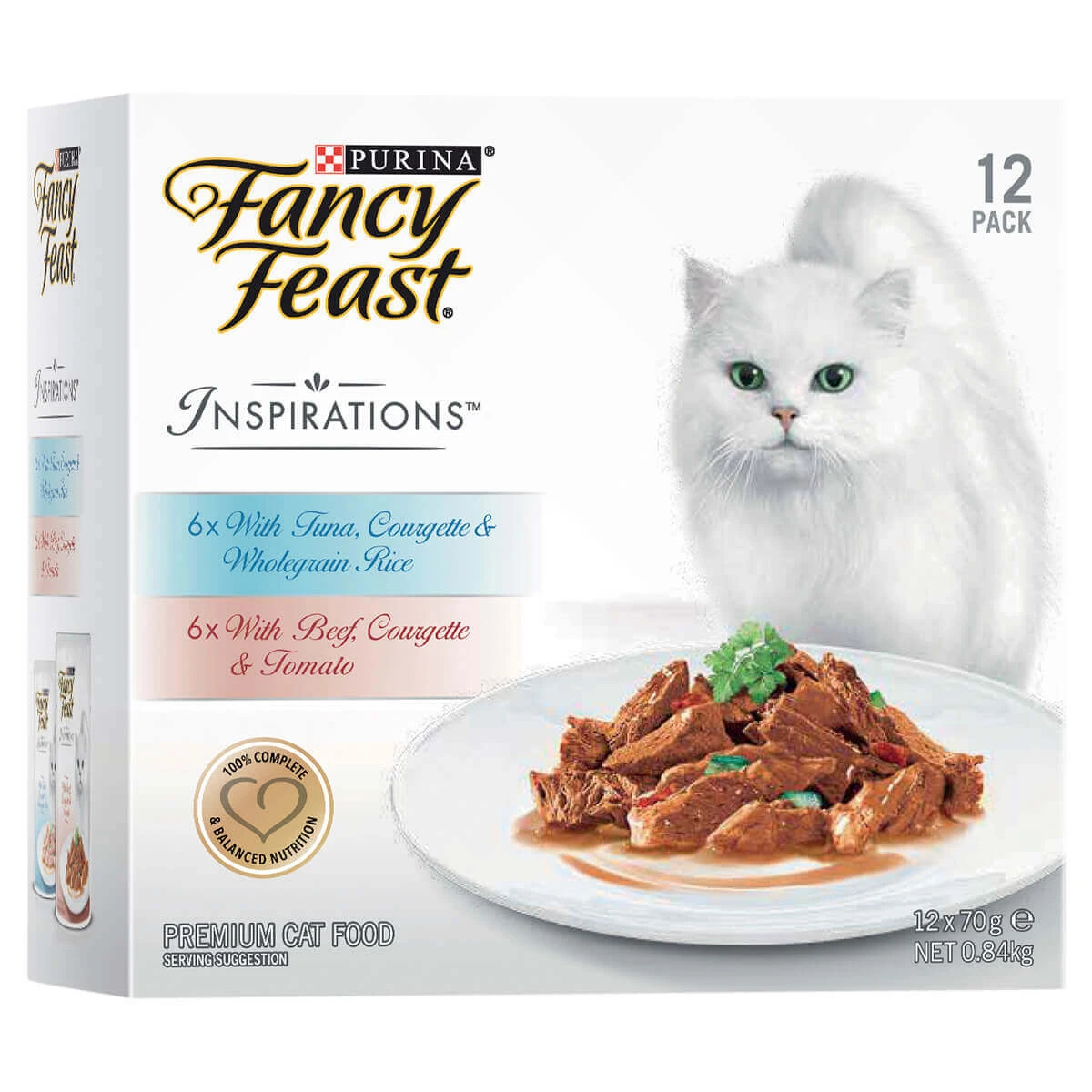 Fancy Feast Inspirations Beef And Tuna Adult Wet Cat Food 70g X 12 3 Fancy Feast Inspirations Beef And Tuna Adult Wet Cat Food 70g X 12