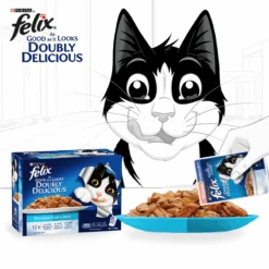 Felix Double Delicious Fish Selection In Jelly Adult Wet Cat Food 85g X 12 9 Felix Double Delicious Fish Selection In Jelly Adult Wet Cat Food 85g X 12 -Pet Supplies Shop 12275373834270