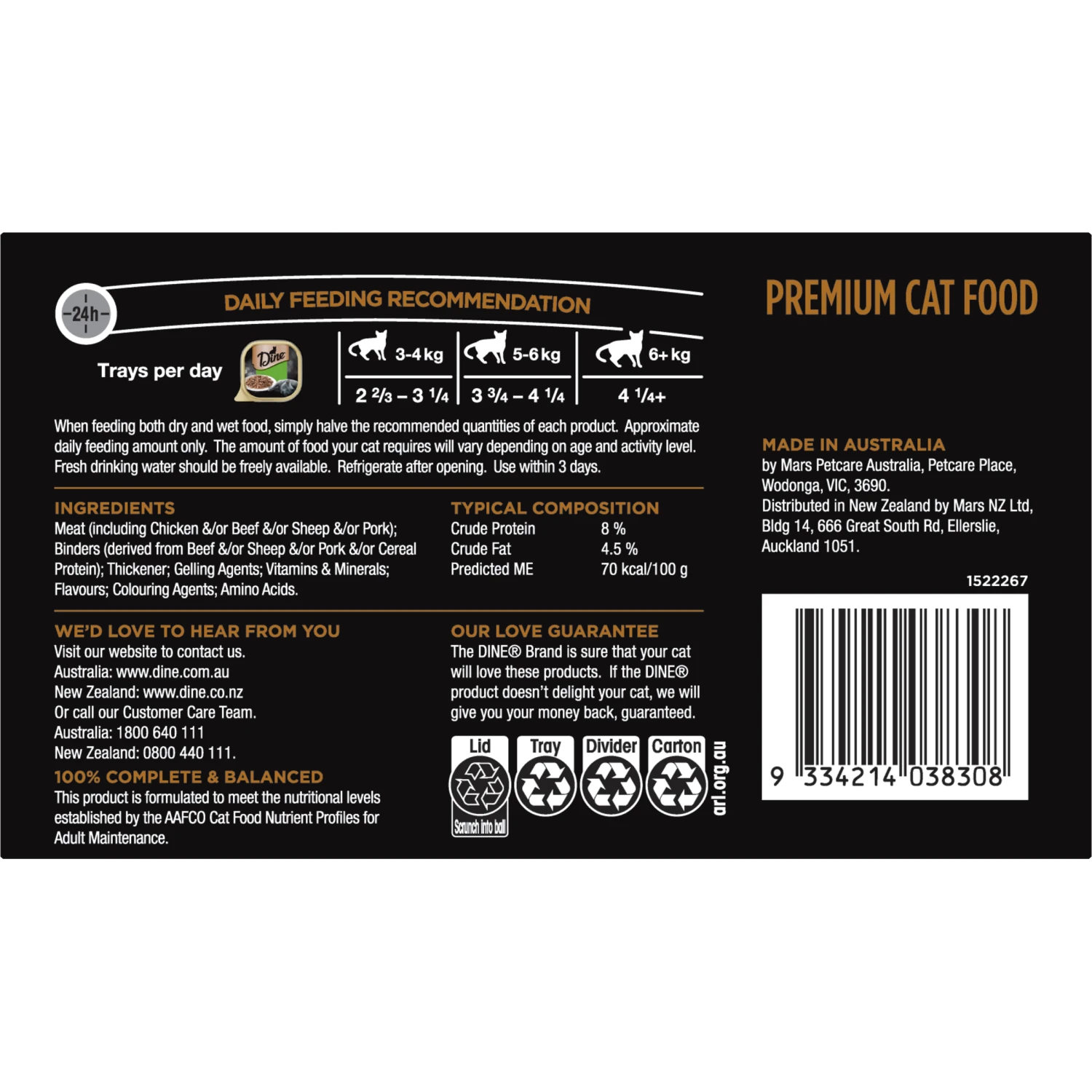 Dine Classic Slices With Succulent Chicken Multipack Wet Cat Food 85g X 7 4 Dine Classic Slices With Succulent Chicken Multipack Wet Cat Food 85g X 7 - Image 2