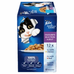 Felix As Good As It Looks Favourite Selection Adult Wet Cat Food 85g X 12 -Pet Supplies Shop 12390419398686