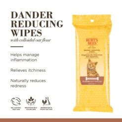 Burt's Bees Dander Cat Wipes 50pk 9 Burt's Bees Dander Cat Wipes 50pk -Pet Supplies Shop 2 burts bees dander cat wipes 50pk