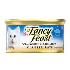 Fancy Feast Classic Pate Ocean Whitefish & Tuna Feast Gourmet Wet Cat Food 85g X 24 -Pet Supplies Shop 2 fancy feast classic pate ocean whitefish tuna feast gourmet cat food wet cat food 85g x 24