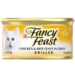 Fancy Feast Grilled Chicken & Beef Feast In Gravy Wet Cat Food 85g X 24 -Pet Supplies Shop 2 fancy feast grilled chicken beef feast in gravy wet cat food 85g x 24