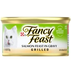 Fancy Feast Grilled Salmon Feast In Gravy Wet Cat Food 85g X 24 -Pet Supplies Shop 2 fancy feast grilled salmon feast in gravy wet cat food 85g x 24