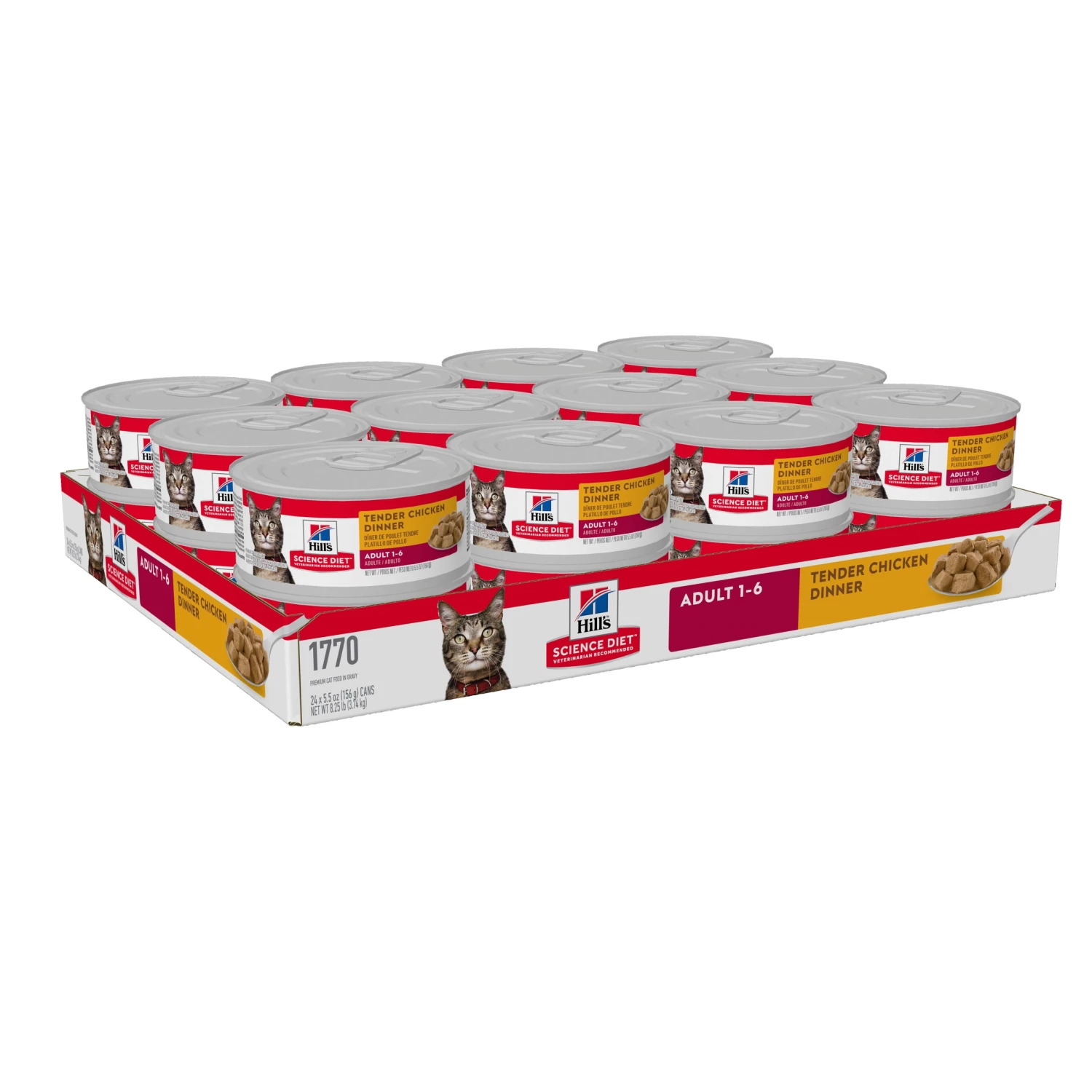 Hill's Science Diet Adult Tender Chicken Dinner Canned Cat Food 156g X 24 5 Hill's Science Diet Adult Tender Chicken Dinner Canned Cat Food 156g X 24 - Image 3