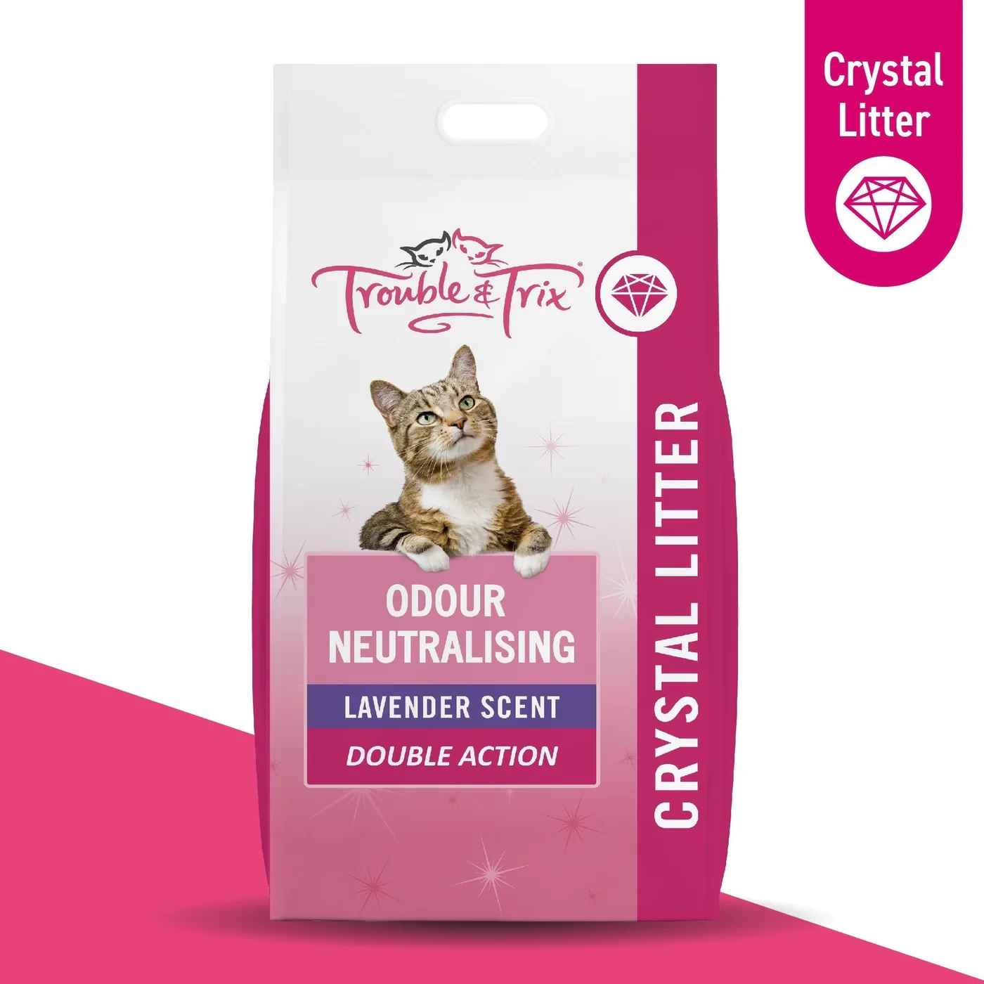 Trouble And Trix Odour Neutralising Lavender Crystal Cat Litter 15L 5 Trouble And Trix Odour Neutralising Lavender Crystal Cat Litter 15L - Image 3