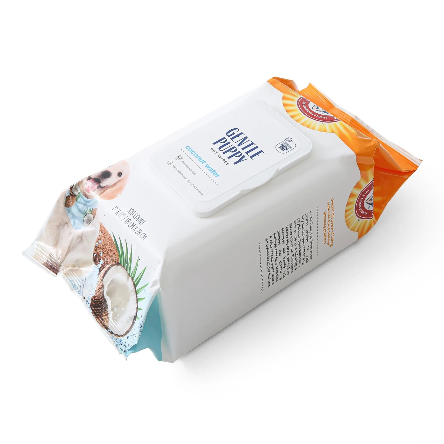 Arm And Hammer Heavy Gentle Puppy Wipes Coconut Water 100 Pack 6 Arm And Hammer Heavy Gentle Puppy Wipes Coconut Water 100 Pack - Image 4