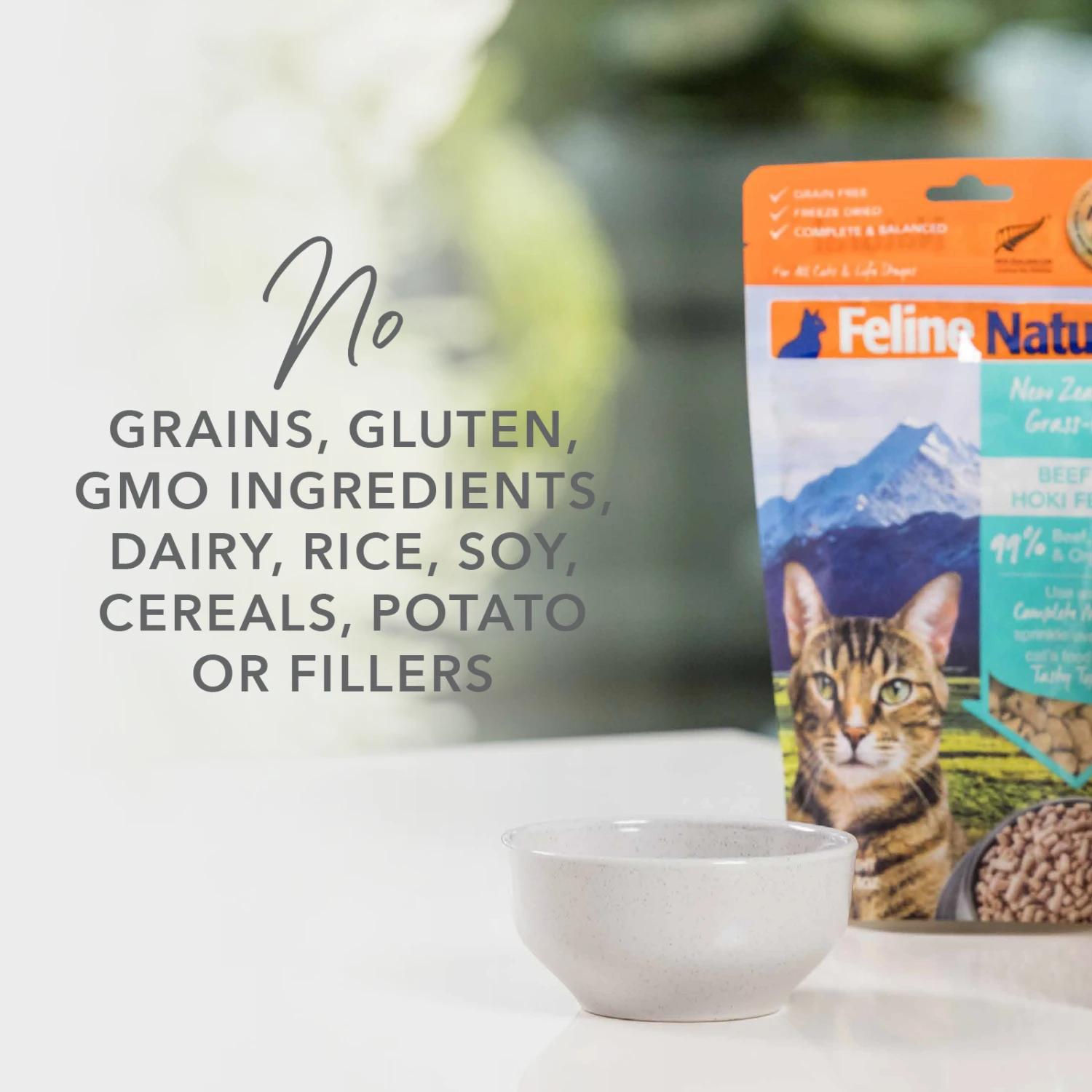 Feline Natural Grain Free Freeze Dried Cat Food Beef & Hoki 9 Feline Natural Grain Free Freeze Dried Cat Food Beef & Hoki - Image 7