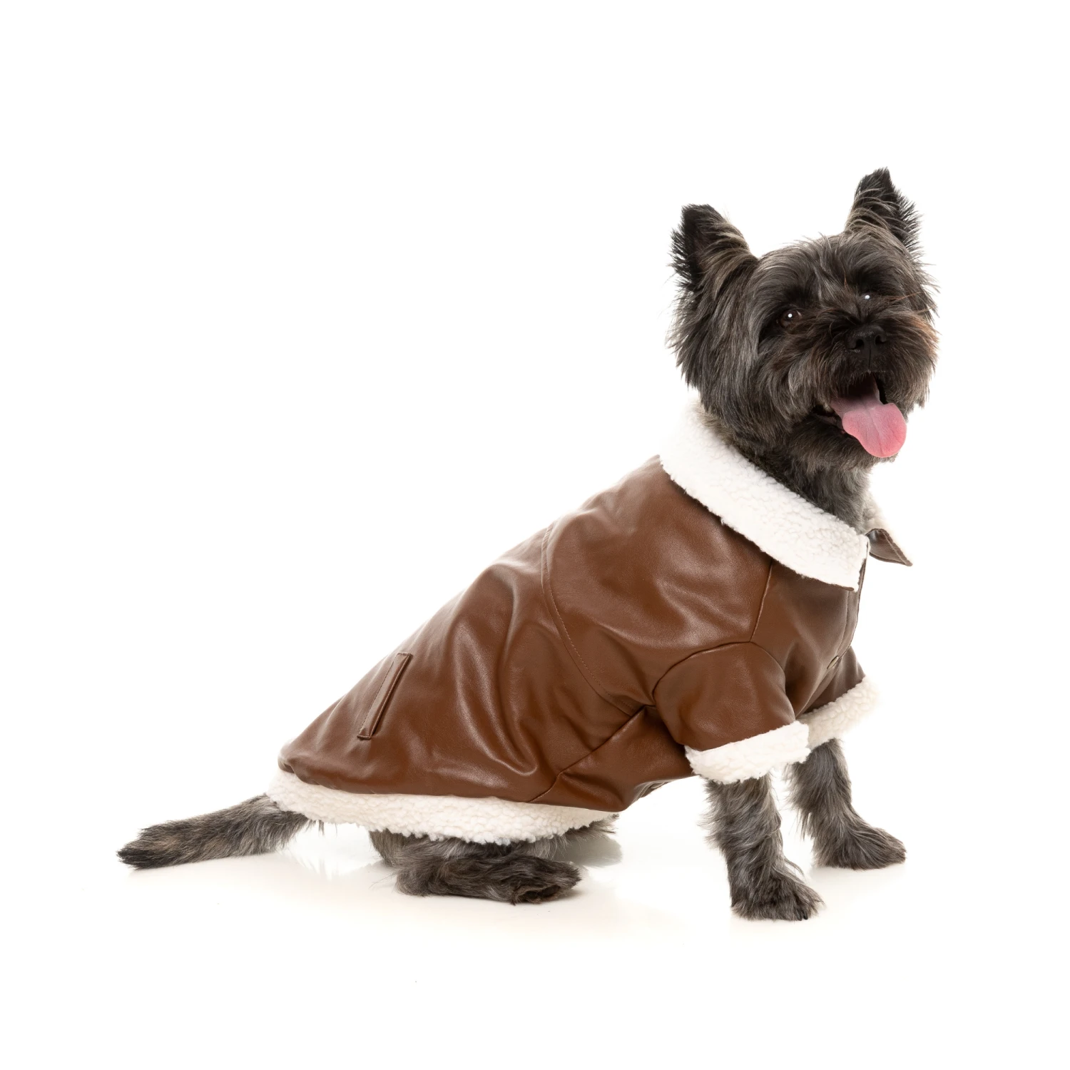 FuzzYard Ava Dog Jacket Brown 4 FuzzYard Ava Dog Jacket Brown - Image 2